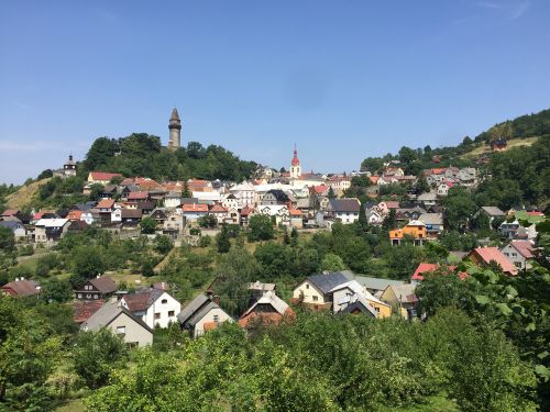 czech village sky