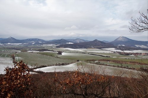 czech  central mountains  landscape