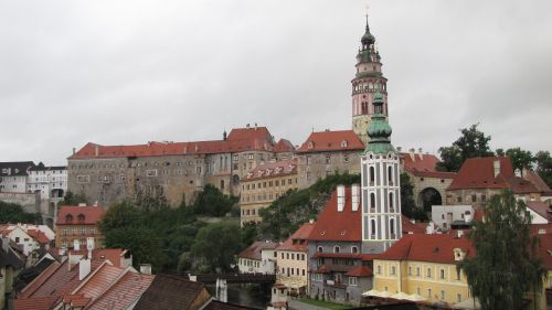 czech krumlov city castle