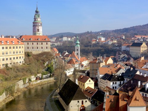 czech krumlov  the historic city of  old town