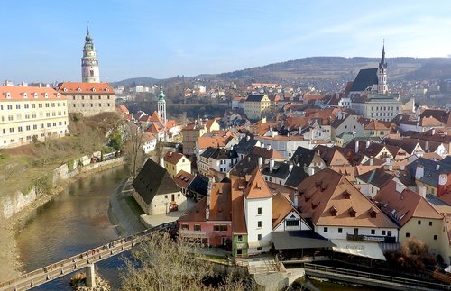 czech krumlov  the historic city of  old town