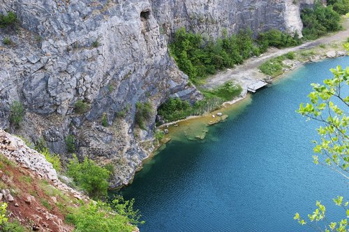 czech republic  limestone quarry  limestone