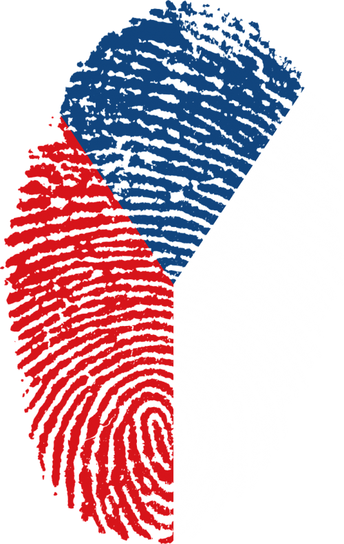 czech republic flag fingerprint