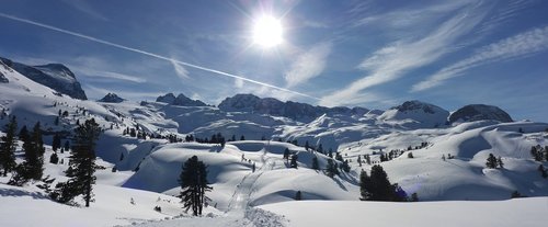 dachstein  winter  panorama