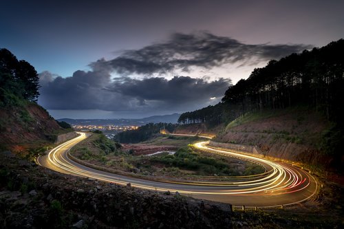 dalat  vietnam  street