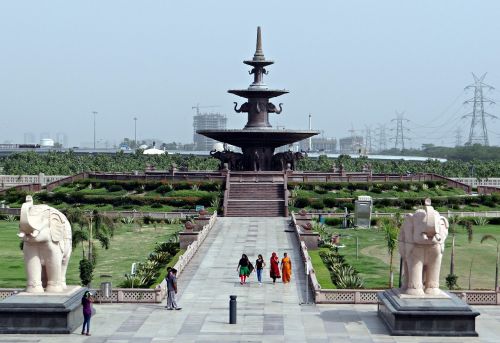 dalit prerna sthal memorial fountain