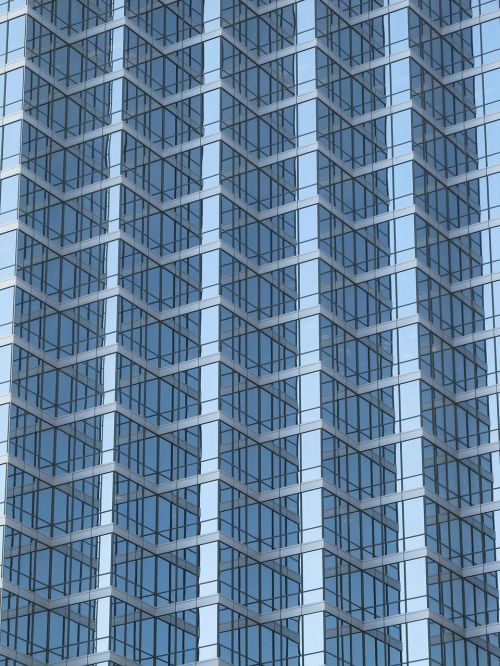 dallas skyscraper glass facade