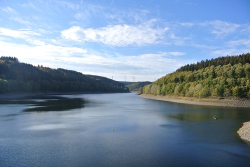 dam  water  landscape