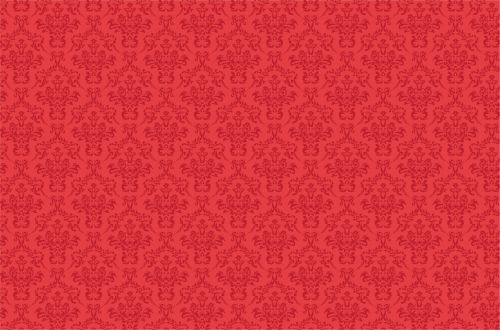 Damask Pattern Background Red