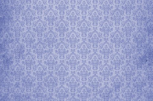 Damask Vintage Background Blue