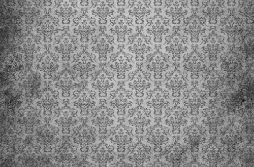 Damask Vintage Background Grey