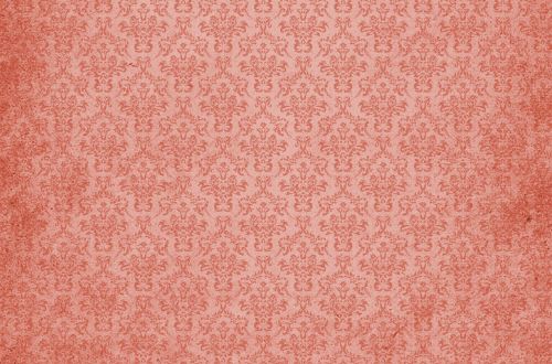 Damask Vintage Background Red