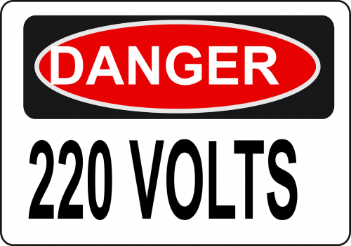 danger electric voltage