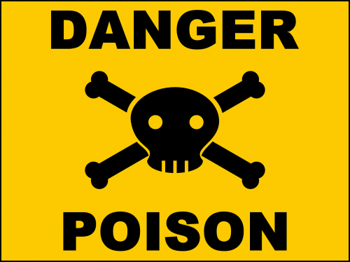 danger poison skull