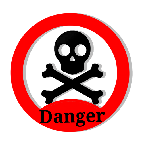 danger skull vector