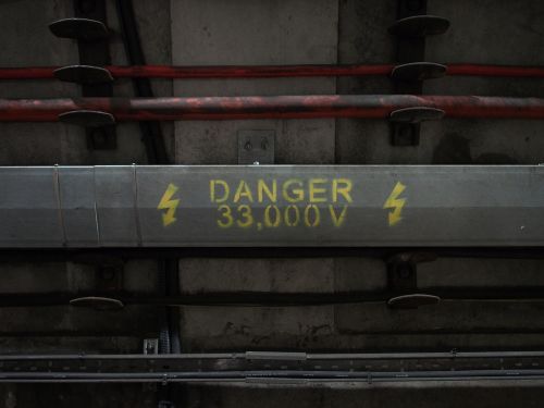 danger electric warning