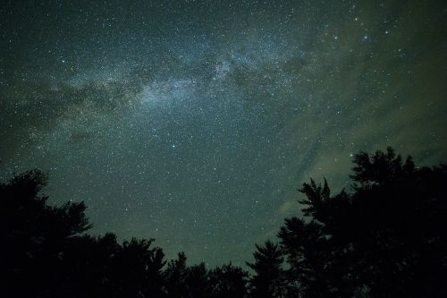 dark milky way night