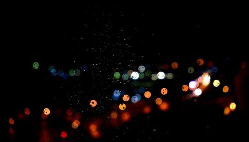 dark night bokeh