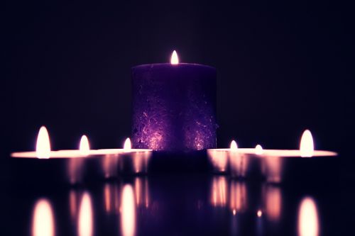 dark candle light
