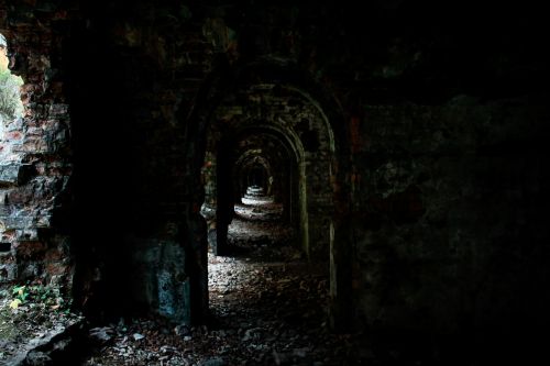 dark tunnel rock