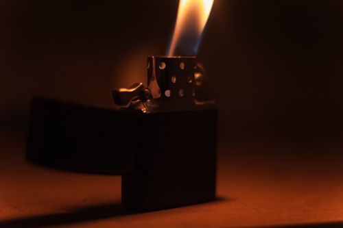 dark room flame