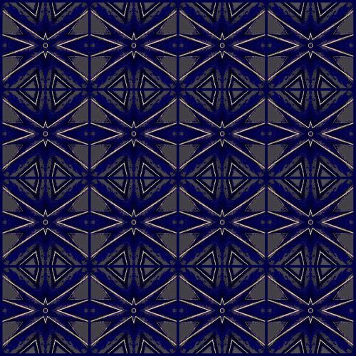 Dark - Blue Seamless Pattern