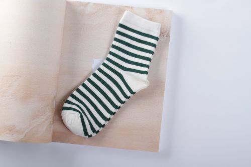 dark green in tube sock