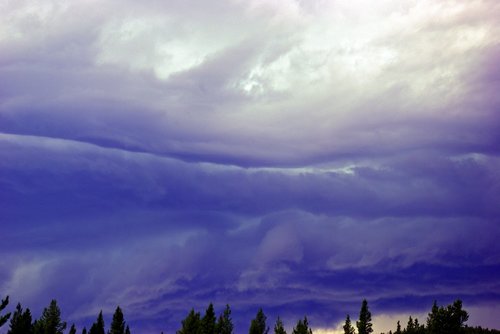 dark sky over may creek  storm  clouds