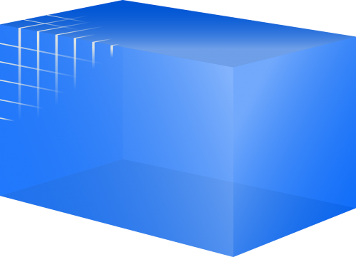 database cube blue