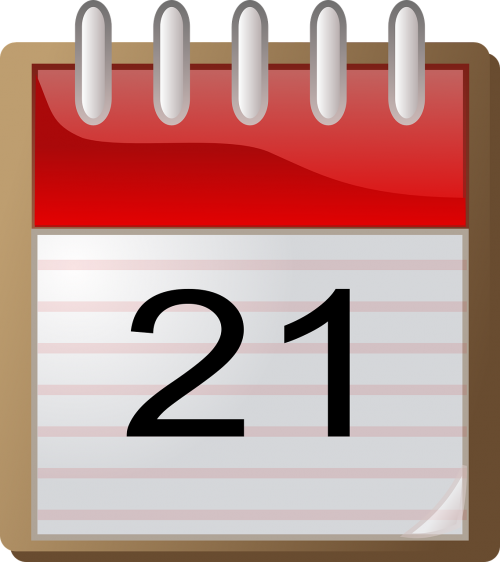 date calendar 21st