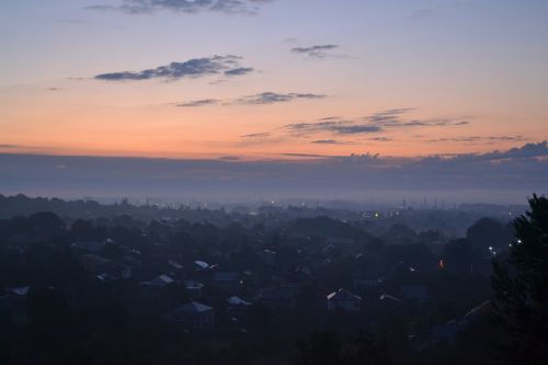 dawn at home fog