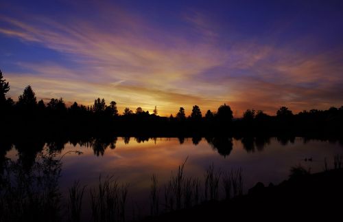 dawn dusk lake