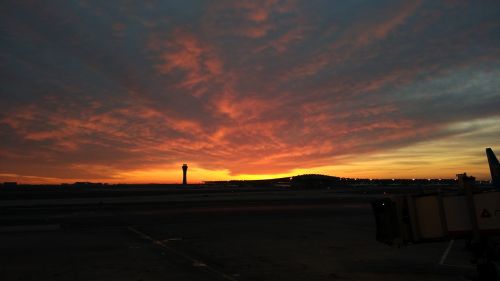 dawn airport artistic conception