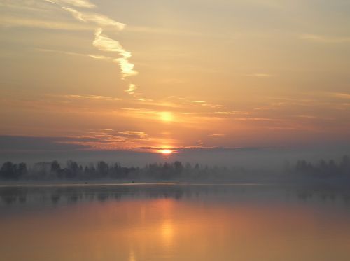 dawn river morning