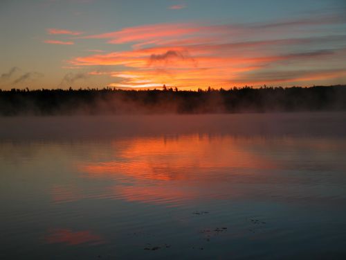 dawn lake outdoor