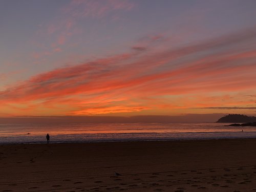 dawn  early morning  ocean