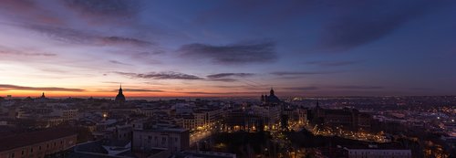 dawn  panoramic  madrid