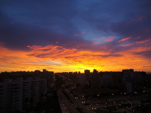 dawn alicante sky