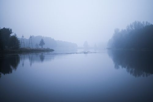 dawn morning river