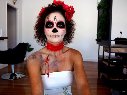 day of the dead halloween costume makeup studio