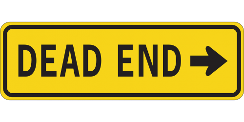 dead end sign