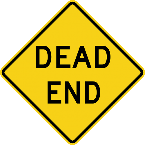dead end road sign roadsign