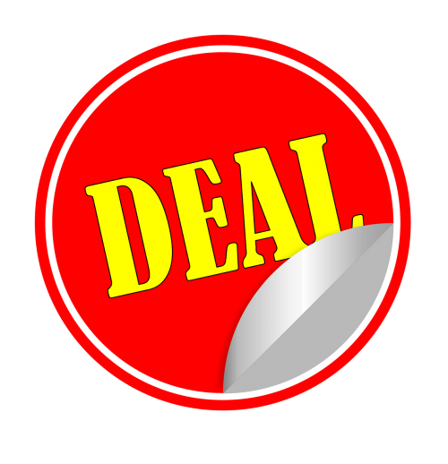 deal bargain sticker