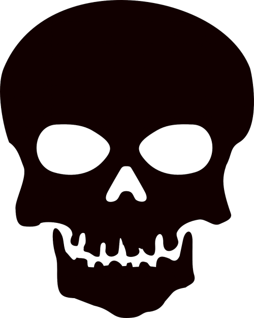 death skull warning