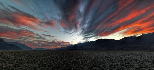 death valley  sky  clouds