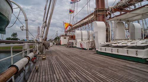 deck ship sailing boat