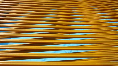 deck chair covering close up