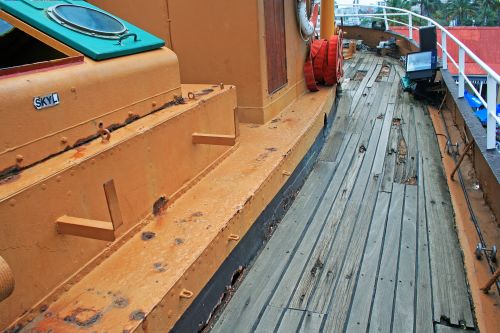 Deck Of Retired Tugboat