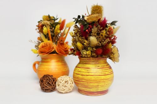 decoration dried grasses flowers
