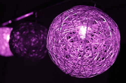 decoration ball violet